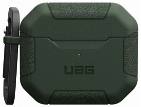 Чехол + карабин UAG Scout Case для Apple AirPods 3, оливковый 104127117272
