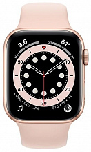 Часы Apple Watch Series 6 GPS 44mm Aluminum Case with Sport Band (Золотистый/Розовый песок)