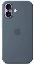 Apple Silicone Case с MagSafe для iPhone 17, синий (Anchor Blue) MGEW4FE/A