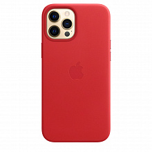 Кожаный чехол MagSafe для iPhone 12 Pro Max (PRODUCT)RED