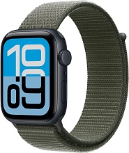 Умные часы Apple Watch SE 3 44mm (2025) Midnight Aluminum Case with Sport Loop Forest