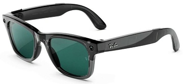 Умные очки Ray Ban Meta Wayfarer (Gen3) 154-53 Transparent Black/Transitions Aquamarine