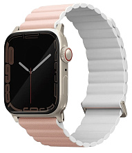 Ремешок Uniq Revix Reversible Magnetic для Apple Watch 40/41/42 mm, розовый/белый