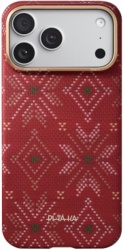 Чехол Pitaka Threads of Winter Ultra-Slim (PitaTap) с MagSafe для iPhone 17 Pro, красный (CP1702BP)