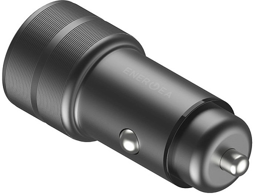 Автомобильное зарядное устройство EnergEA Alu Drive PD20+, USB-C PD20 +USB-A QC3.0 38W