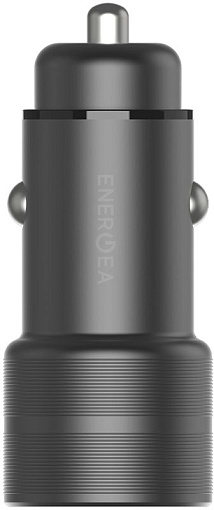Автомобильное зарядное устройство EnergEA Alu Drive PD20+, USB-C PD20 +USB-A QC3.0 38W