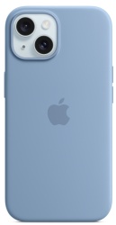 Чехол Apple iPhone 15 Silicone Case с MagSafe, Winter Blue (MT0Y3)