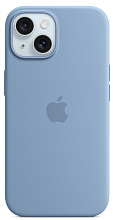 Чехол Apple iPhone 15 Silicone Case с MagSafe, Winter Blue (MT0Y3)