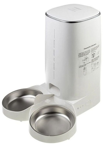 Умная кормушка для животных XiaoMi Rojeco 4L Automatic Pet Feeder WIFI Version Double Bowl