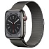 Apple Watch Series 8 41mm Silver Stainless Steel Case with Milanese Loop