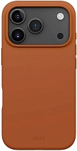 Чехол Uniq LINO с MagSafe для iPhone 17 Pro, оранжевый (IP6.3P(2025)-LINOMSORG)