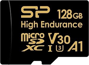 Карта памяти microSDXC Silicon Power High Endurance 128 GB, UHS-I U3, 100 МБ/с, Class 10 (SP128GBSTXDV3V1H)
