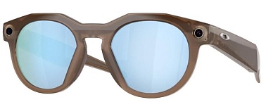 Oakley Meta HSTN Brown Smoke Prizm Deep Water Polarized