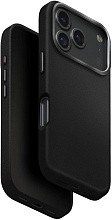 Чехол Uniq Lyden Premium Leatherette с MagSafe для iPhone 17 Pro Max, черный (IP6.9P(2025)-LYDMDBLK)