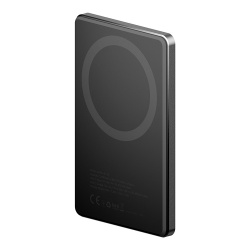 Внешний аккумулятор EnergEA AluPac Mini 5000 mAh MagSafe 15W, черный (gunmetal black) AP-MINI5K-GUN