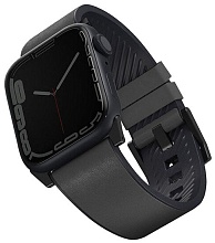 Кожаный ремешок Uniq Straden Waterproof для Apple Watch 49/46/45/44 mm, серый