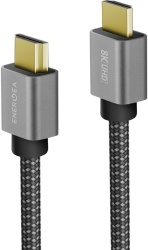 Кабель EnergEA FibraTough HDMI - HDMI 8K 48Gbps 2 м, черный (CBL-FTHDMI8K-BLK200)