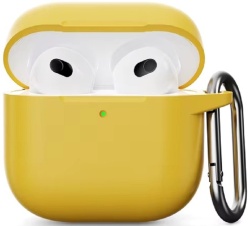 Силиконовый защитный чехол для AirPods 4, жёлтый (Yellow)