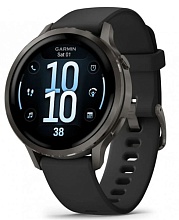 Garmin Venu 4 41mm Slate with Black Silicone Band (010-03013-02)