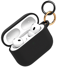 Чехол с карабином VLP Charm Case для AirPods Pro 3, черный (1051122)
