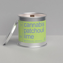 Интерьерные ароматические свечи Do not disturb, Cannabis Patchouli Lime