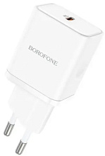 Сетевое зарядное устройство Borofone N6 Type-C 3A, PD 20W, белый