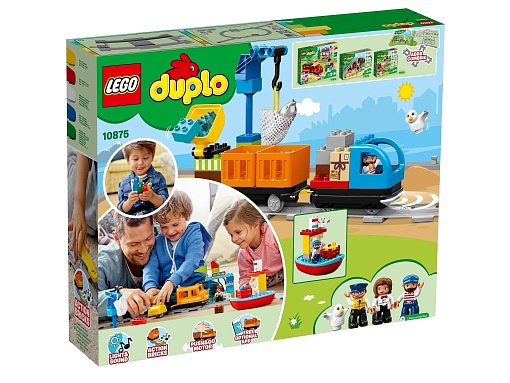 Электромеханический конструктор LEGO DUPLO 10875 Грузовой поезд