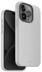 Чехол Uniq Lino Hue c MagSafe для iPhone 15 Pro, светло-серый (IP6.1P(2023)-LINOHMCGRY)