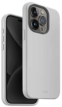 Чехол Uniq Lino Hue c MagSafe для iPhone 15 Pro, светло-серый (IP6.1P(2023)-LINOHMCGRY)