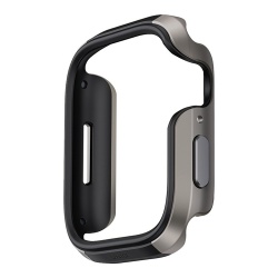 Чехол Uniq Valencia aluminium для Apple Watch Series 10 46mm, Titanium Silver (46MM-VALTSIL)