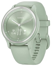 Умные часы Garmin Vivomove Sport, цвета мяты, серебристый безель, с силиконовым ремешком (010-02566-03)