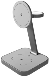 Беспроводная зарядная станция VLP MagSafe Unity Power 3в1 для Apple iPhone/AirPods/Watch, серый космос (1092004)