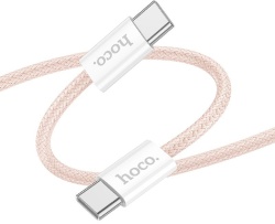 Кабель Hoco X104 Usb-C to Usb-C 60W, 2m, розовый