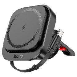 Держатель автомобильный HOCO HW23 Might 15W, черный