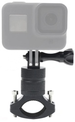 Металлическое крепление на руль для экшен-камер GoPro, Sjcam, Eken DJI, черный