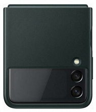 Samsung Чехол (клип-кейс) Samsung для Samsung Galaxy Z Flip3 Leather Cover зеленый (EF-VF711LGEGRU)