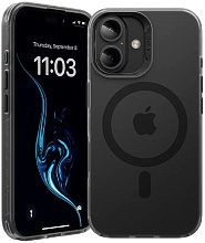 Чехол силиконовый Benks Lucid Armor Case с MagSafe для iPhone 16, черный (C.K.PC.AP.BK.0063)