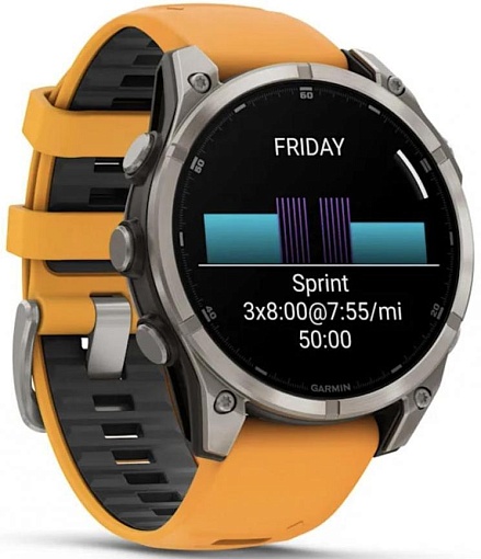Часы Garmin Fenix 8 47mm Amoled Sapphire Titanium