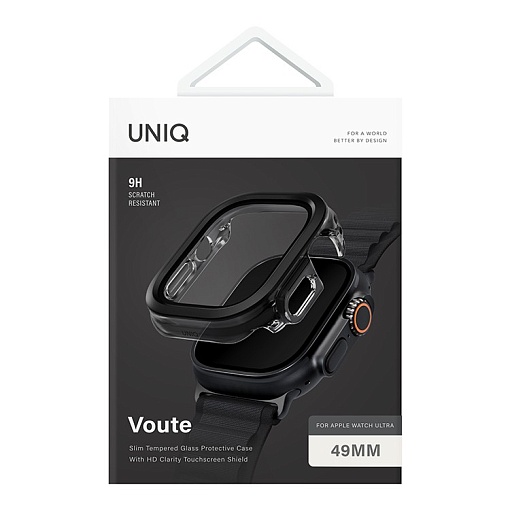 Чехол Uniq VOUTE with 9H Tempered Glass для Apple Watch 49 mm