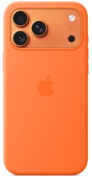 Чехол Apple Silicone Case с MagSafe для iPhone 17 Pro Max, оранжевый (Orange) MGFL4FE/A