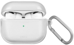 Чехол с карабином Uniq Glase TPU case, прозрачный (AIRPODS 3 (2021)-GLSCLR)