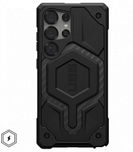 Чехол UAG Monarch Pro Series with MagSafe для Samsung Galaxy S25 Ultra, черный (Carbon Fiber) 214461114242