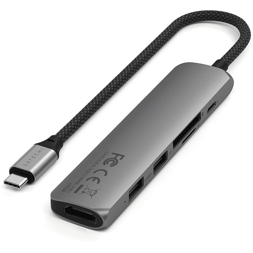 Адаптер Satechi 6-in-1 USB-C Slim Multiport Adapter 4K