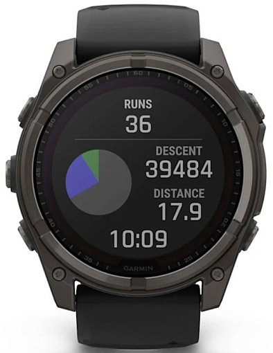 Умные часы Garmin Fenix 8 51 мм Solar, Sapphire Titanium