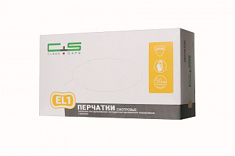Перчатки защитные медицинские нитриловые Clean+Safe (EL1), упаковка 100шт., размер L