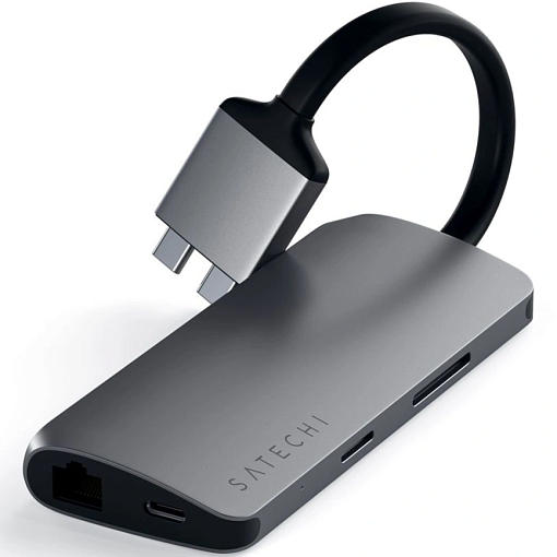 Адаптер Satechi USB-C 8 в 1 Hybrid Multiport Adapter