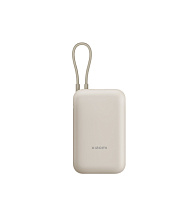 Внешний аккумулятор Xiaomi Mi Power Bank с кабелем USB-C 10000mAh Pocket Version (P15ZM), бежевый