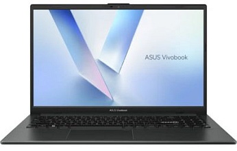 Asus VivoBook Go 15 E1504TA-BQ082 (Intel N-Series N150, Intel UHD Graphics) 8ГБ, 256ГБ UFS, noOS, черный (90NB1542-M00300)