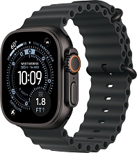 Apple Watch Ultra 3 (2025) 49mm Black Titanium Case with Black Ocean Band