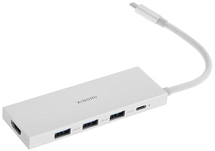 Хаб Xiaomi 5 в 1 с USB Type-C USB3.0 HDMI 4K PD100W, белый (XMDS05YM)